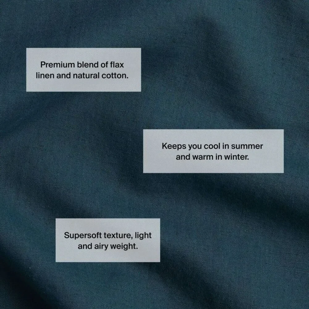 Parachute “Dusk” linen/cotton duvet cover set